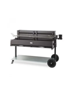 Barbecue + Chariot Méchoui 120x32 Noir - Le Marquier