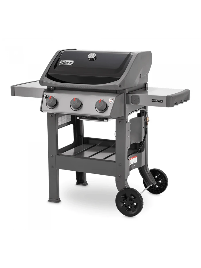 Barbecue Gaz Spirit II E-310 Noir Avec Plancha Émaillée - Weber 3 Barbecue Gaz Spirit II E-310 Noir Avec Plancha Émaillée - Weber – Image 3