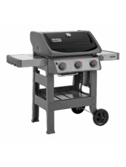 Barbecue Gaz Spirit II E-310 Noir Avec Plancha Émaillée - Weber