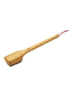 Brosse De Nettoyage En Bambou 46cm - WEBER -Autour Du Feu Boutique brosse de nettoyage en bambou 46cm weber 2