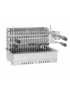 Gril à Encastrer Ou à Poser Inox Avec Tournebroche Électrique - FORGE ADOUR