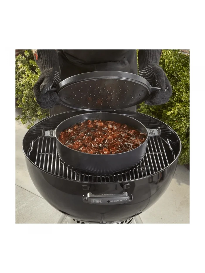 Cocotte 2 En 1 En Fonte D'acier Pour Gourmet BBQ System - WEBER 5 Cocotte 2 En 1 En Fonte D'acier Pour Gourmet BBQ System - WEBER â Image 5