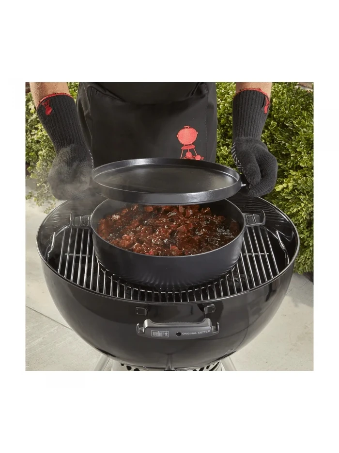 Cocotte 2 En 1 En Fonte D'acier Pour Gourmet BBQ System - WEBER 6 Cocotte 2 En 1 En Fonte D'acier Pour Gourmet BBQ System - WEBER â Image 6