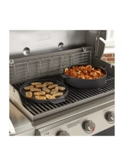 Cocotte 2 En 1 En Fonte D'acier Pour Gourmet BBQ System - WEBER 13 Cocotte 2 En 1 En Fonte D'acier Pour Gourmet BBQ System - WEBER -Autour Du Feu Boutique grille de saisie weber en fonte d acier pour gourmet bbq system 6