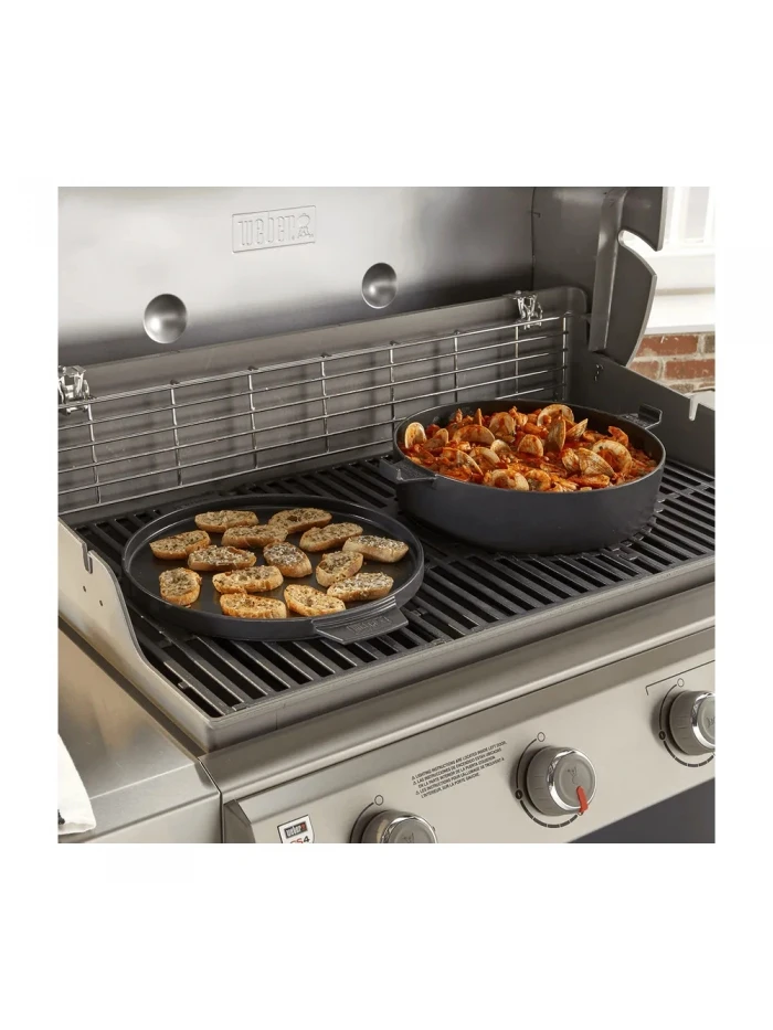 Cocotte 2 En 1 En Fonte D'acier Pour Gourmet BBQ System - WEBER 7 Cocotte 2 En 1 En Fonte D'acier Pour Gourmet BBQ System - WEBER â Image 7