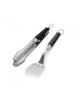 Kit D'ustensiles Premium En Acier Inoxydable, Noir, 2 Pièces - Weber