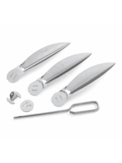 Kit Système De Nettoyage En Acier Aluminé One-Touch Ø57 Cm - WEBER