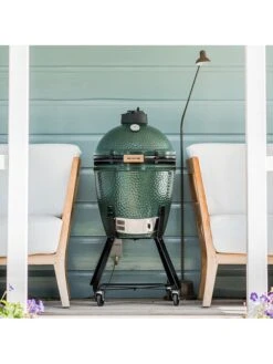 Barbecue Charbon PACK Medium Egg Avec Chariot - Big Green Egg -Autour Du Feu Boutique pack de demarrage medium avec chariot big green egg 1