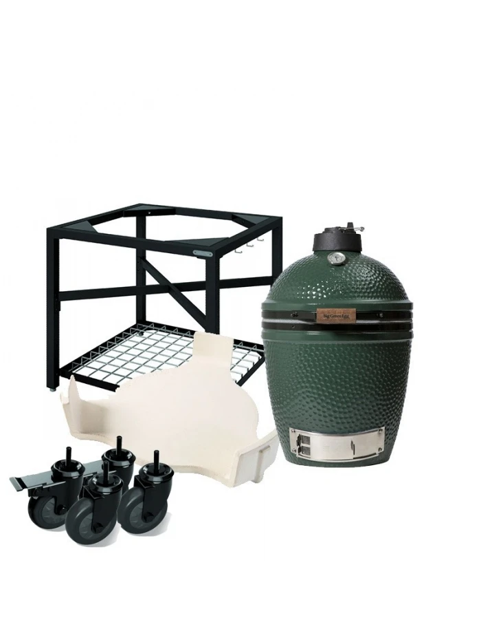 Barbecue Charbon PACK MEDIUM : Table Modulaire + Egg + Conveggtor - BIG GREEN EGG 1 Barbecue Charbon PACK MEDIUM : Table Modulaire + Egg + Conveggtor - BIG GREEN EGG