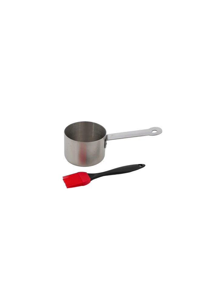 Saucière En Inox Avec Pinceau - BARBECOOK 1 Saucière En Inox Avec Pinceau - BARBECOOK