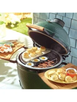 Tablettes Latérales En Acacia Medium - Big Green Egg -Autour Du Feu Boutique tablettes laterales en acacia medium big green egg 2