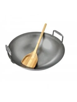 Wok Acier Carbone Avec Sa Spatule - Big-Green-Egg