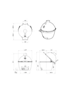 Barbecue Charbon PACK XL/LARGE Egg + Table Acacia - Big Green Egg -Autour Du Feu Boutique xl egg ensemble egg table acicia big green egg 3